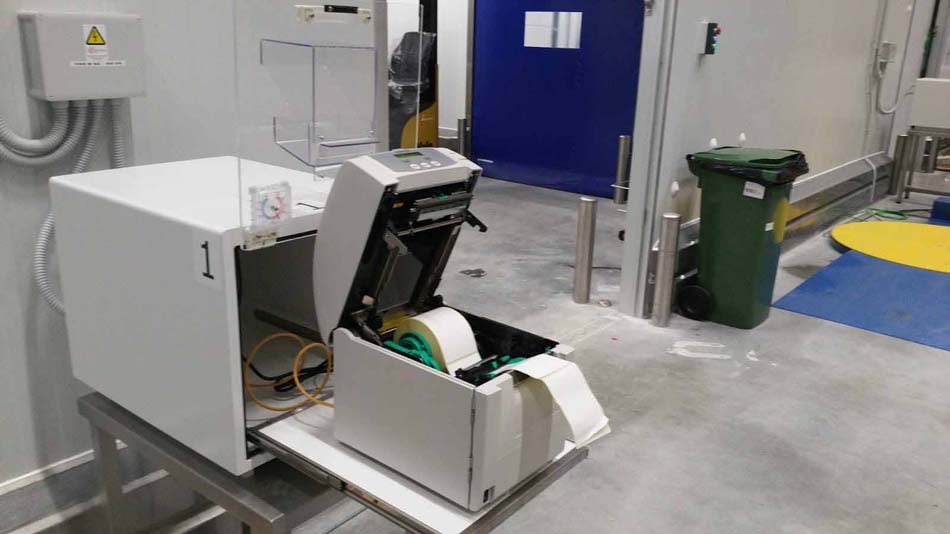 Armario protector de impresora industrial