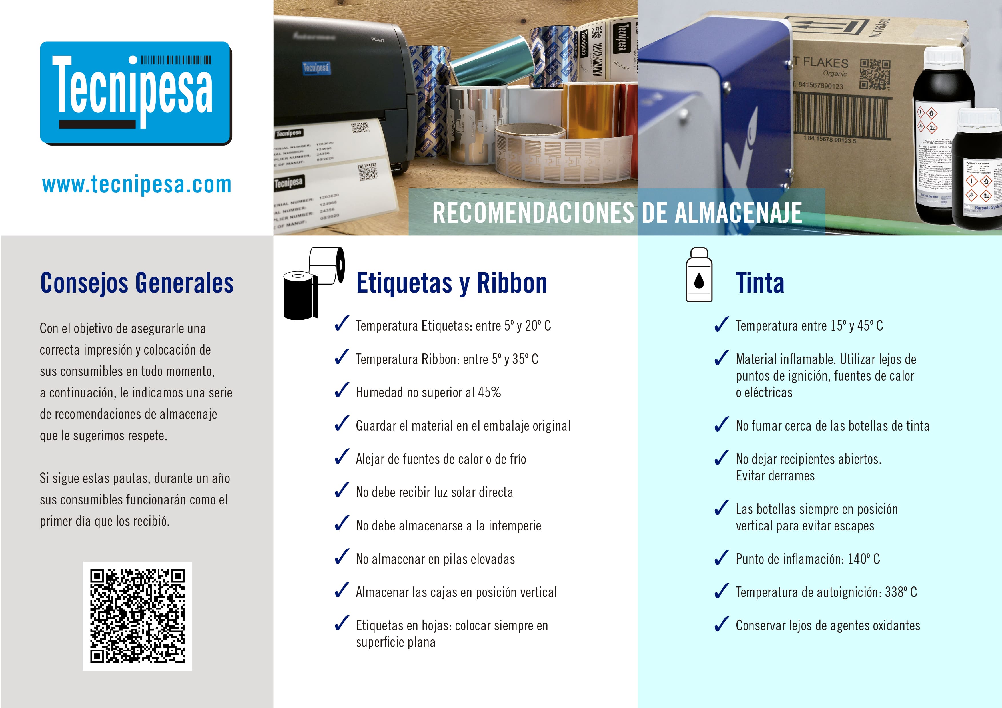 Tecnipesa Consejos almacenamiento CONSUMIBLES17010 2