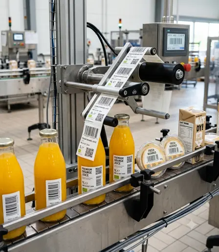 Sistemas de etiquetado automático de alto rendimiento para envases alimentarios y botellas